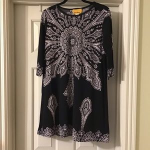 NWT Ella Samani black and white dress
